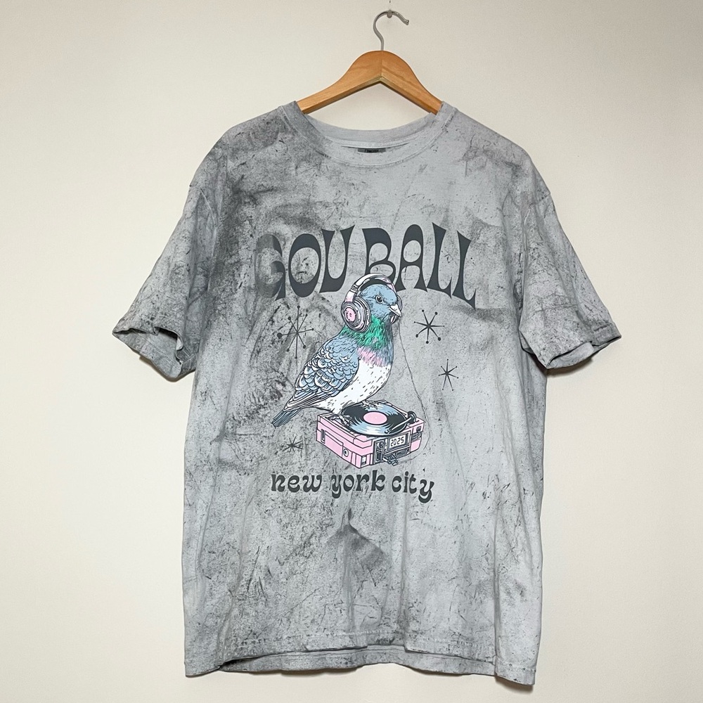 Gov Ball Tie Dye Pigeon Tee 2025 Unisex